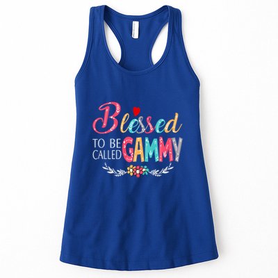Blessed To Be Called Gammy Colorful Art Womens Tank Top