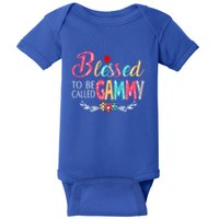 Blessed To Be Called Gammy Colorful Art Baby Bodysuit