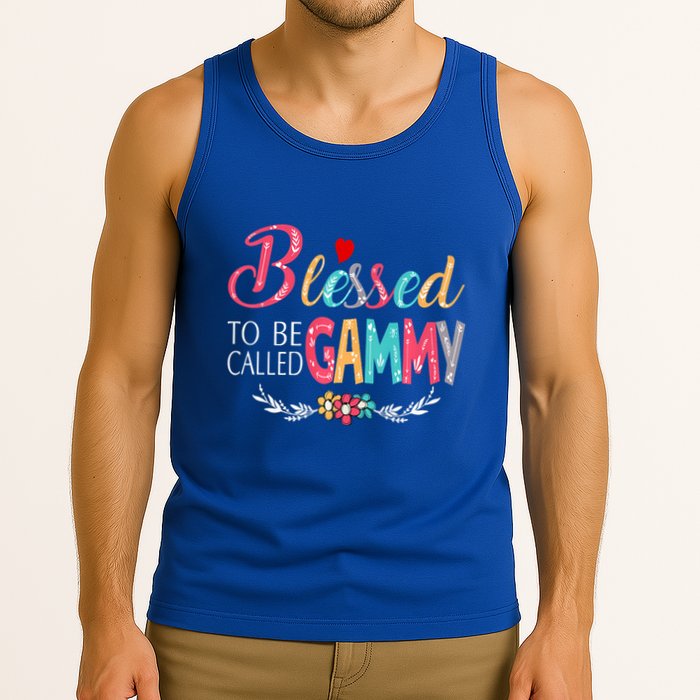 Blessed To Be Called Gammy Colorful Art Tank Top