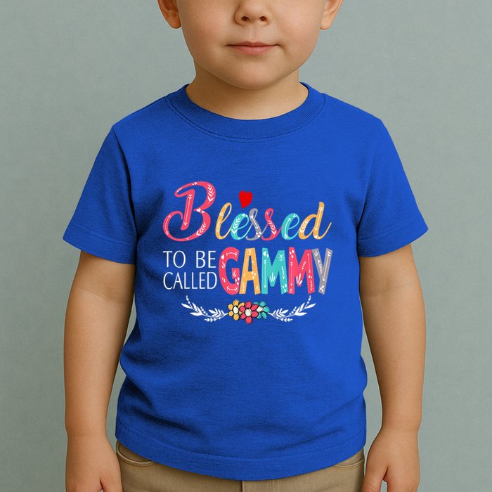 Blessed To Be Called Gammy Colorful Art Toddler T-Shirt