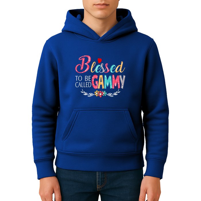 Blessed To Be Called Gammy Colorful Art Kids Hoodie