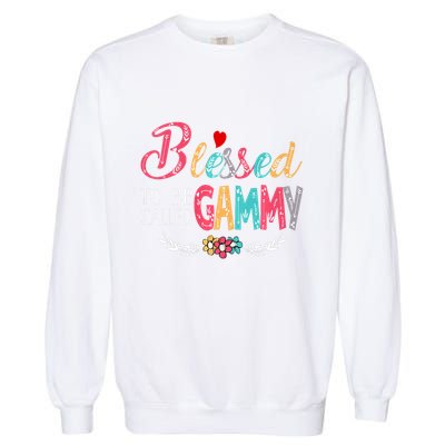 Blessed To Be Called Gammy Colorful Art Garment-Dyed Sweatshirt