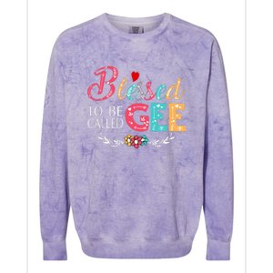 Blessed To Be Called Gee Colorful Art Colorblast Crewneck Sweatshirt