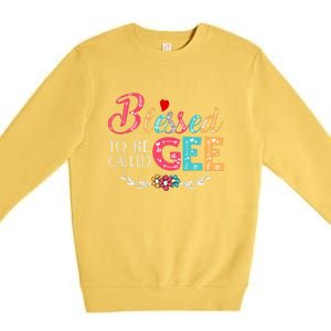 Blessed To Be Called Gee Colorful Art Premium Crewneck Sweatshirt