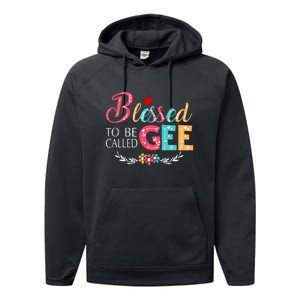 Blessed To Be Called Gee Colorful Art Performance Fleece Hoodie