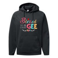 Blessed To Be Called Gee Colorful Art Performance Fleece Hoodie