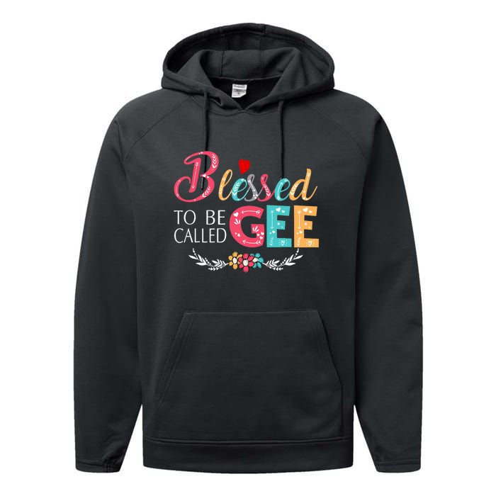 Blessed To Be Called Gee Colorful Art Performance Fleece Hoodie