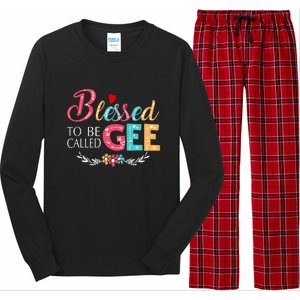 Blessed To Be Called Gee Colorful Art Long Sleeve Pajama Set