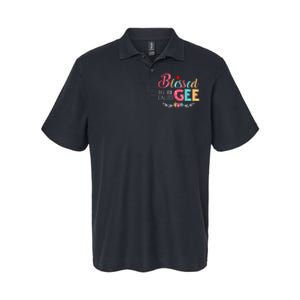 Blessed To Be Called Gee Colorful Art Softstyle Adult Sport Polo