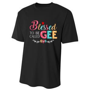 Blessed To Be Called Gee Colorful Art Performance Sprint T-Shirt