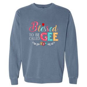 Blessed To Be Called Gee Colorful Art Garment-Dyed Sweatshirt