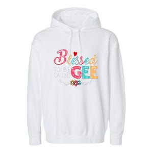 Blessed To Be Called Gee Colorful Art Garment-Dyed Fleece Hoodie