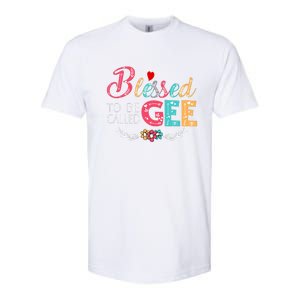 Blessed To Be Called Gee Colorful Art Softstyle CVC T-Shirt