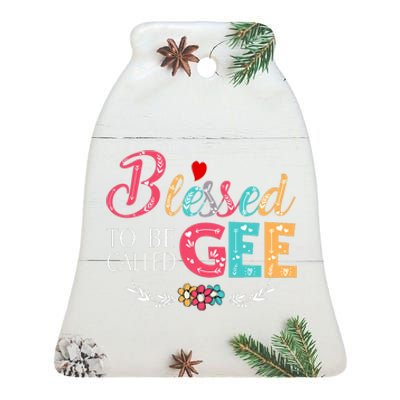 Blessed To Be Called Gee Colorful Art Ceramic Bell Ornament