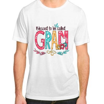 Blessed To Be Called Gram Colorful Grandma Adult ChromaSoft Performance T-Shirt