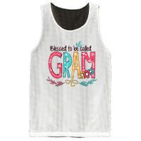 Blessed To Be Called Gram Colorful Grandma Mesh Reversible Basketball Jersey Tank