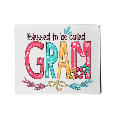 Blessed To Be Called Gram Colorful Grandma Mousepad