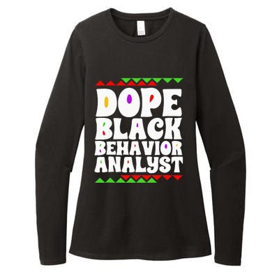 Behavior Technician BCBA ABA Dope Black Behavior Analyst Womens CVC Long Sleeve Shirt