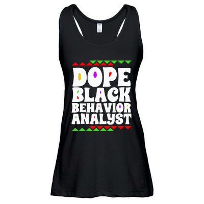 Behavior Technician BCBA ABA Dope Black Behavior Analyst Ladies Essential Flowy Tank