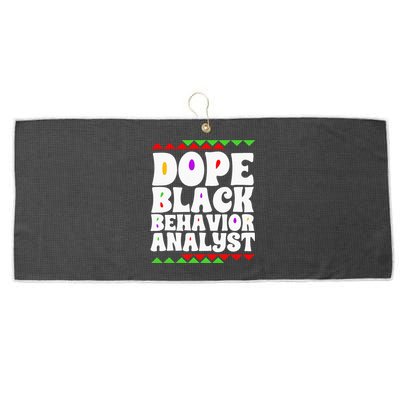 Behavior Technician BCBA ABA Dope Black Behavior Analyst Large Microfiber Waffle Golf Towel