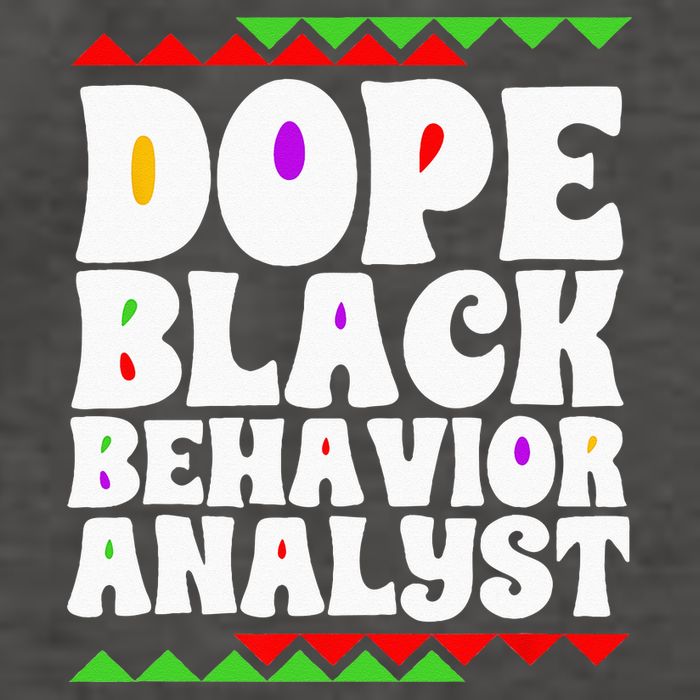 Behavior Technician BCBA ABA Dope Black Behavior Analyst Vector Backpack