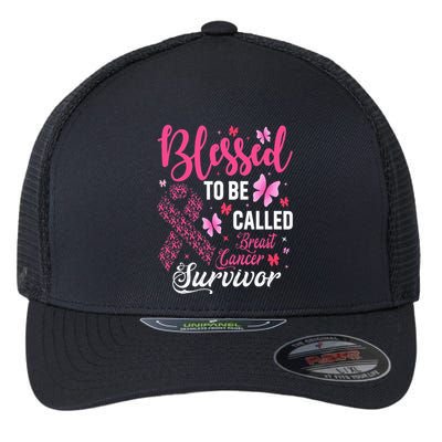 Blessed To Be Called Breast Cancer Survivor Flexfit Unipanel Trucker Cap