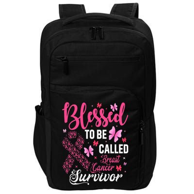 Blessed To Be Called Breast Cancer Survivor Impact Tech Backpack