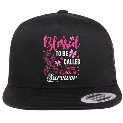 Blessed To Be Called Breast Cancer Survivor Flatbill Hat