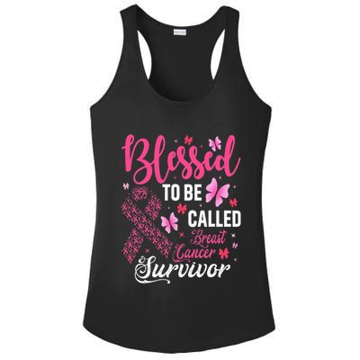 Blessed To Be Called Breast Cancer Survivor Ladies PosiCharge Competitor Racerback Tank