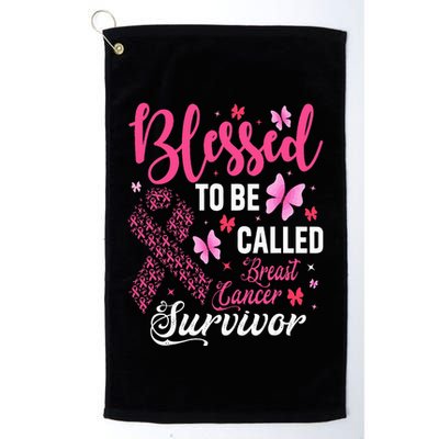 Blessed To Be Called Breast Cancer Survivor Golf Towel