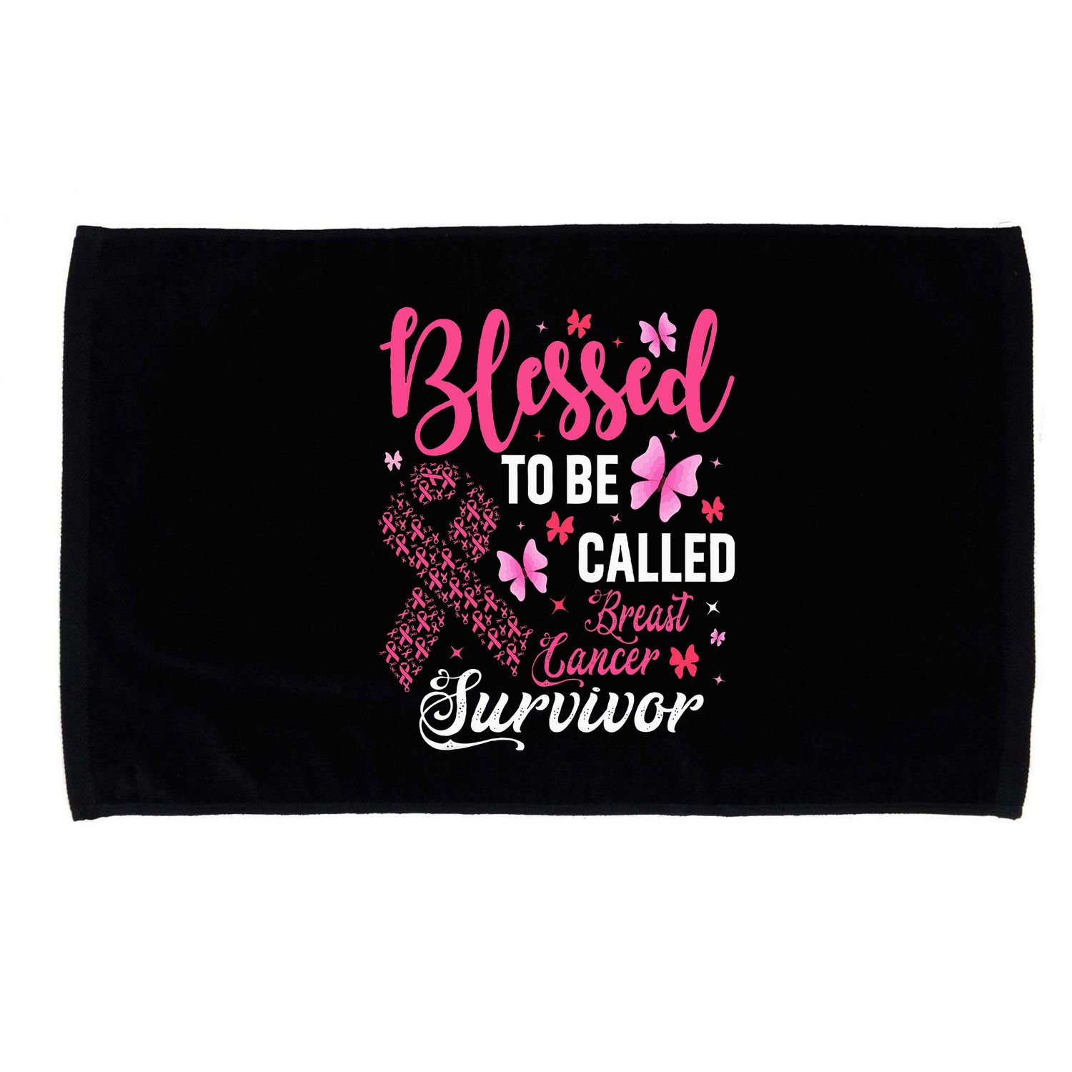 Blessed To Be Called Breast Cancer Survivor Microfiber Hand Towel