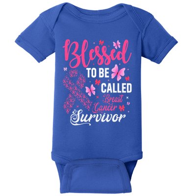 Blessed To Be Called Breast Cancer Survivor Baby Bodysuit