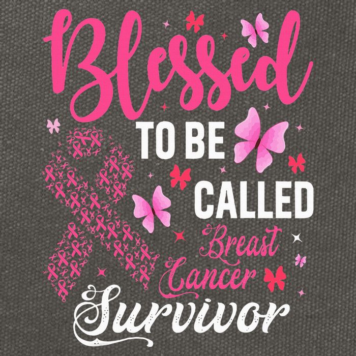 Blessed To Be Called Breast Cancer Survivor Cotton Canvas Backpack
