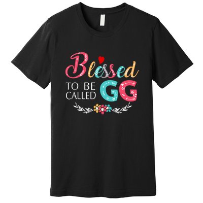 Blessed To Be Called Gg Colorful Art Premium T-Shirt