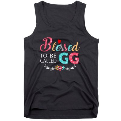 Blessed To Be Called Gg Colorful Art Tank Top