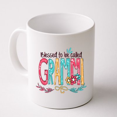 Blessed To Be Called Grammi Colorful Grandma Coffee Mug