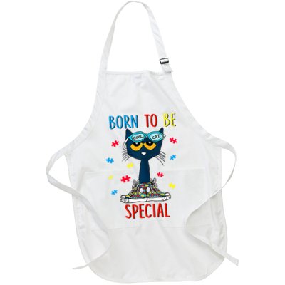 Born To Be Special Autism Awareness Autism Heart Autism Cool Cat Apron