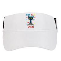Born To Be Special Autism Awareness Autism Heart Autism Cool Cat Adult Drive Performance Visor