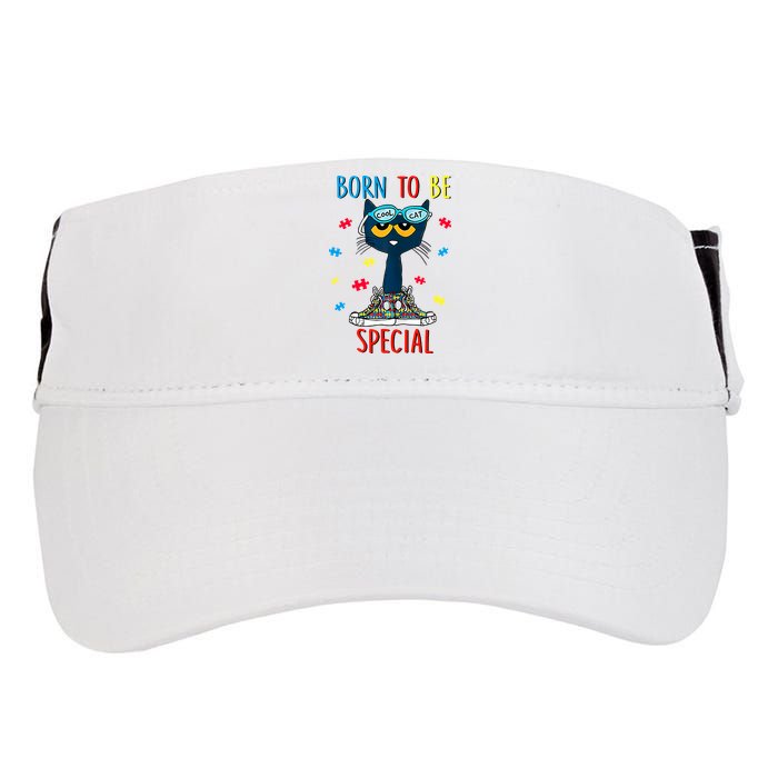 Born To Be Special Autism Awareness Autism Heart Autism Cool Cat Adult Drive Performance Visor
