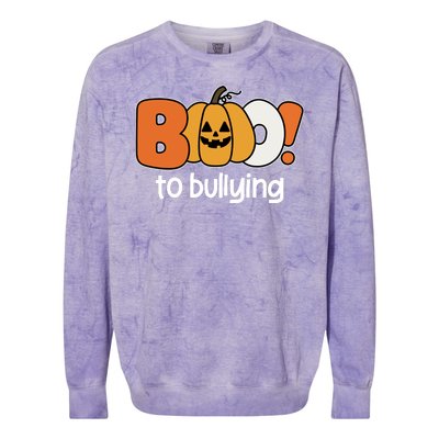 Boo To Bullying Anti Bullying Halloween Colorblast Crewneck Sweatshirt