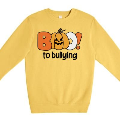 Boo To Bullying Anti Bullying Halloween Premium Crewneck Sweatshirt