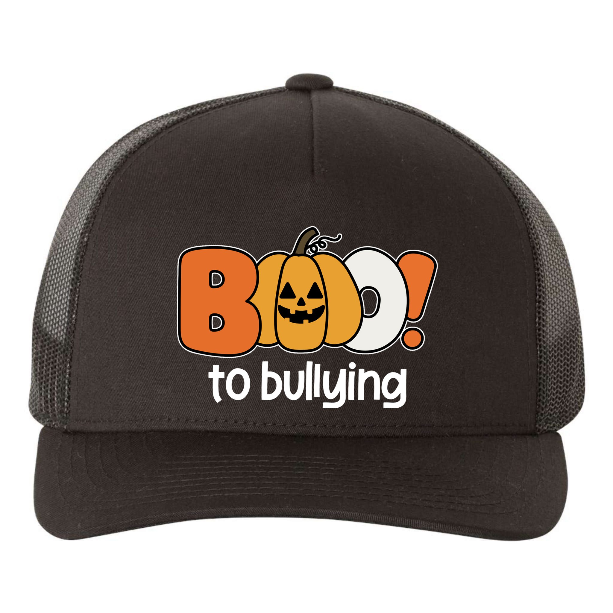 Boo To Bullying Anti Bullying Halloween Yupoong Adult 5-Panel Trucker Hat
