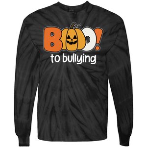 Boo To Bullying Anti Bullying Halloween Tie-Dye Long Sleeve Shirt