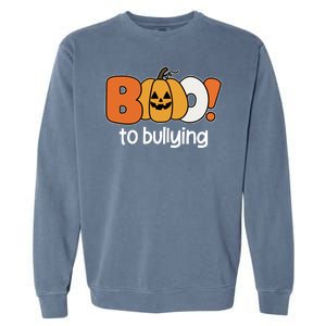 Boo To Bullying Anti Bullying Halloween Garment-Dyed Sweatshirt