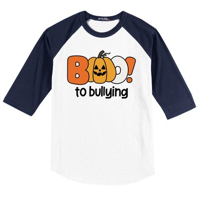 Boo To Bullying Anti Bullying Halloween Baseball Sleeve Shirt