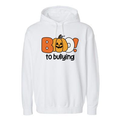 Boo To Bullying Anti Bullying Halloween Garment-Dyed Fleece Hoodie