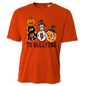 Boo To Bullying Orange Unity Day Anti Bullying Halloween Cooling Performance Crew T-Shirt