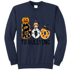 Boo To Bullying Orange Unity Day Anti Bullying Halloween Sweatshirt