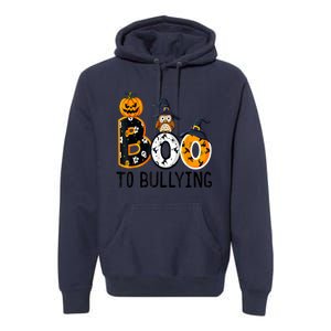 Boo To Bullying Orange Unity Day Anti Bullying Halloween Premium Hoodie