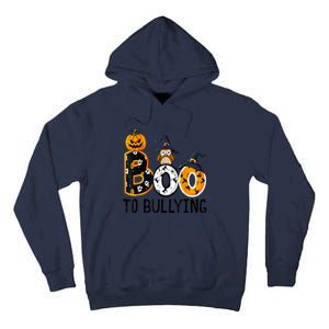 Boo To Bullying Orange Unity Day Anti Bullying Halloween Tall Hoodie